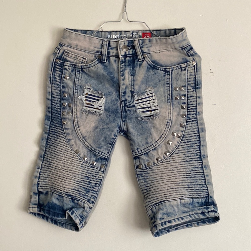 Lion Dynasty Boys Jean Shorts